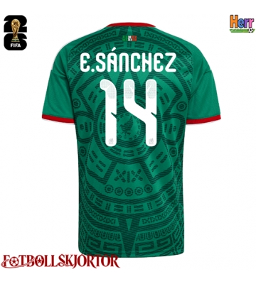 Mexiko Erick Sanchez #14 Hemmatröja VM 2026 Kortärmad